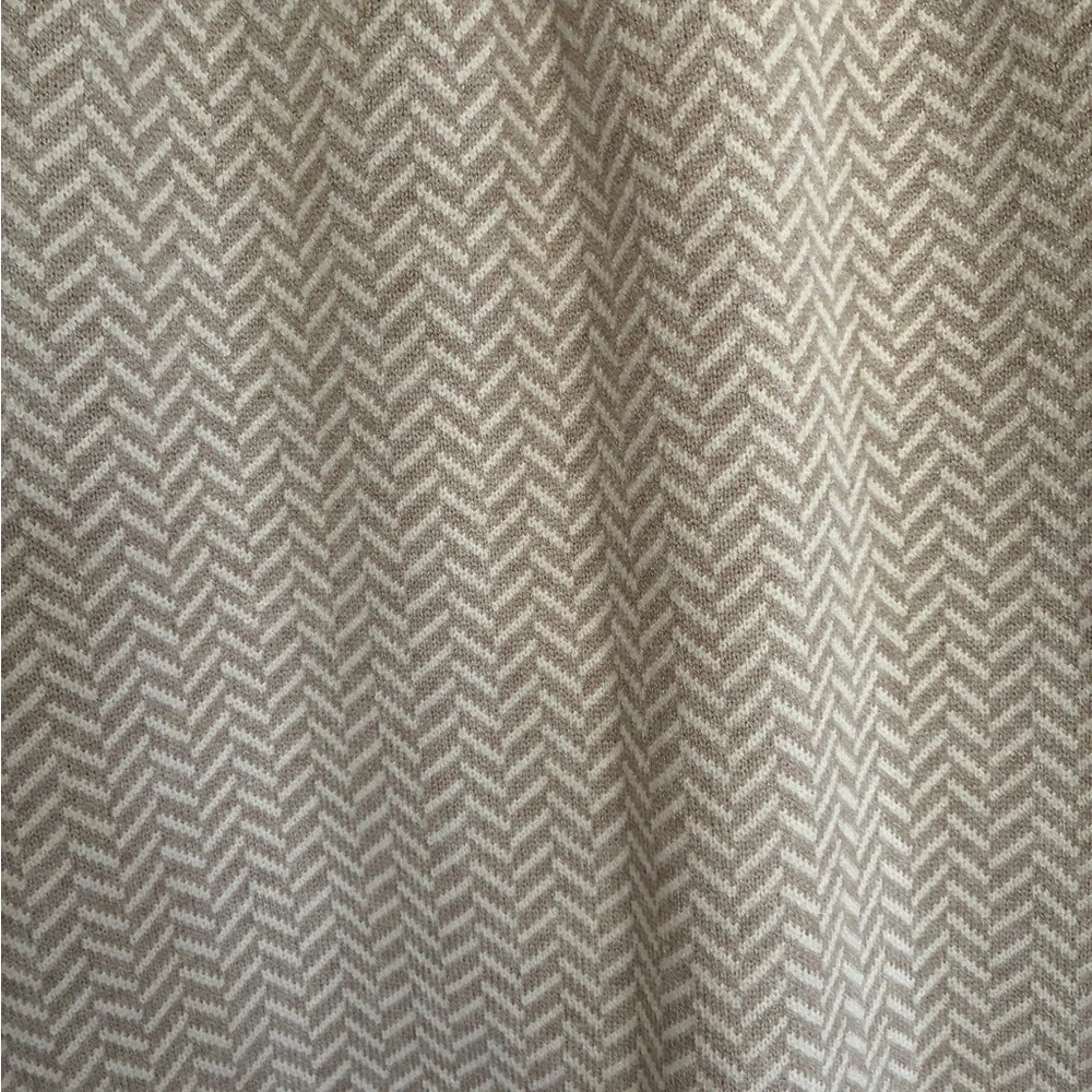 Pistache Neutral Herringbone Skirt - Beige - Size M